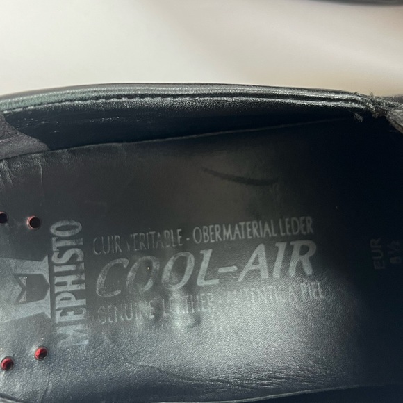 Mephisto Edlef Black Soft Leather Loafers Men’s US 9 Casual Slip On Cool Air - Picture 8 of 8